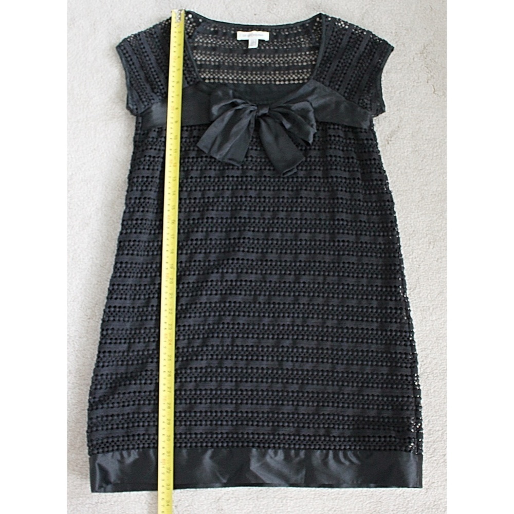 Lu Lu Cheung Designer - Lolita Dress - Silk + Eyelet Babydoll with Bow, Med - Picture 7 of 12